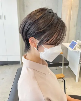 ショート カラー パーマ 【ショートカット 美髪矯正】今井隆太のヘアスタイル