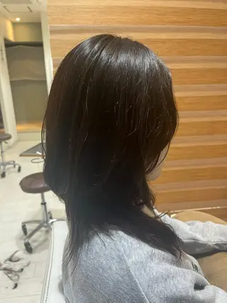 ロング 須藤 百合香のヘアスタイル