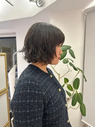 ショート パーマ 🍓似合わせカット× パーマ／矢木🍓のヘアスタイル