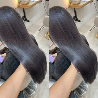 ロング カラー ブリーチ無しダブル カラー🦕まどかのヘアスタイル