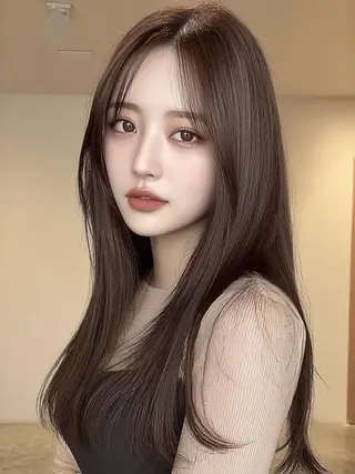 セミロング 縮毛・髪質改善🩰 mai🐰ྀི🤍のヘアスタイル