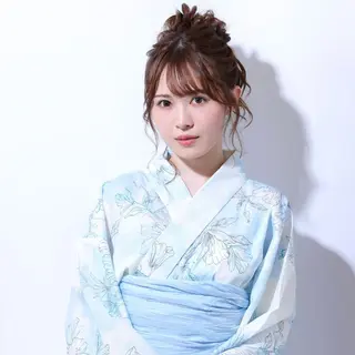 セミロング ヘアアレンジ ヘアセット専門店 Rのヘアスタイル