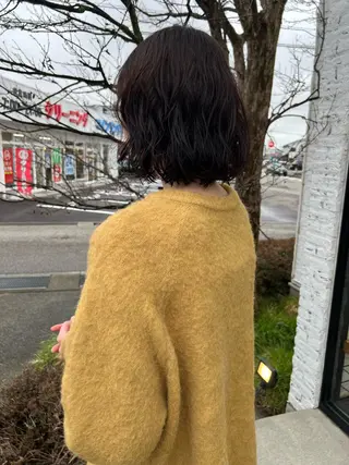 ミディアム パーマ 池本 勇大のヘアスタイル