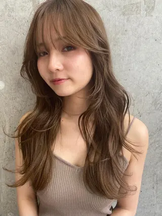 ロング カラー Pia ツボイ ケイタのヘアスタイル