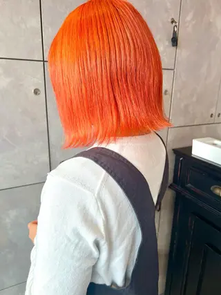 ミディアム カラー ヘアアレンジ ネイル 🌈インナーカラー ‘ショウマ’🌈のヘアスタイル