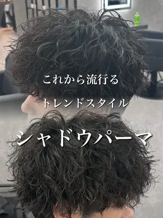 ショート カラー パーマ メンズ メンズ特化 👑YUTAのヘアスタイル