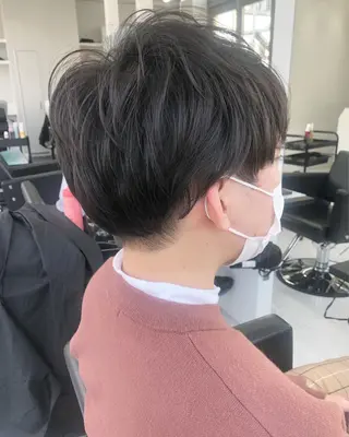 パーマ メンズ 宮本 円のヘアスタイル