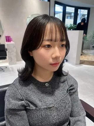 ミディアム 透明感カラー 💎飯塚ゆうきのヘアスタイル