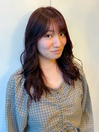 セミロング カラー パーマ 💐レイヤー/ 暖色/りゅーき💐のヘアスタイル