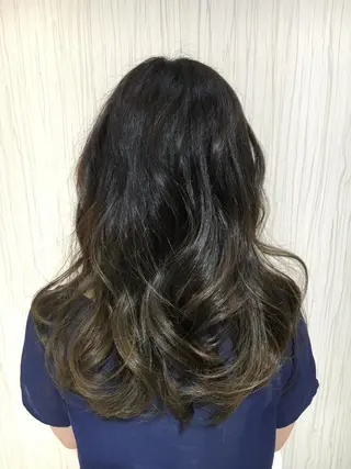 ミディアム セミロング ロング カラー ✨艶髪✨透明感✨ 山内大樹のヘアスタイル
