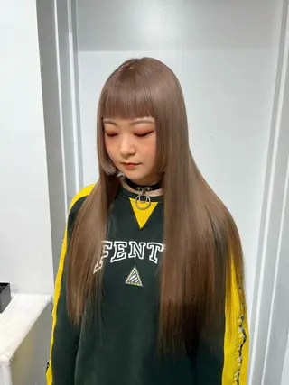 セミロング カラー HARU//原宿🤍 リピート率NO.1のヘアスタイル