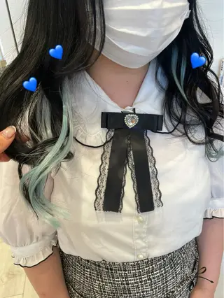 セミロング カラー 新宿駅近♡個室 ♡関口三都季🌜のヘアスタイル