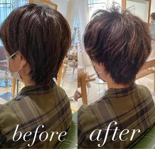 ショート パーマ 過去一の柔髪ヘア 🌿einshairのヘアスタイル
