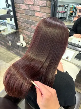 カラー 🌱髪質改善×艶髪 🌱【天神美容室】のヘアスタイル