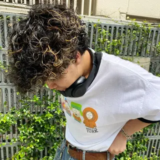 ショート カラー パーマ メンズ 💈メンズ短髪特化 ✂︎伊藤大輝💈のヘアスタイル