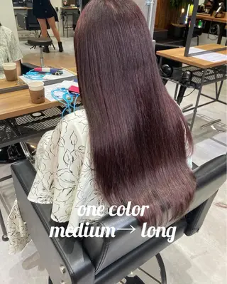 ロング カラー ENA💗NEXT /ハイトーンエクステのヘアスタイル
