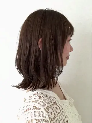 ミディアム カラー 柔らか質感/髪質改善 ⚡️Ren⚡のヘアスタイル