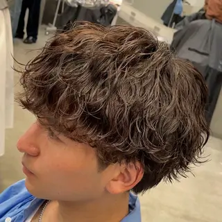 ミディアム パーマ ヘアアレンジ メンズ fifth 石川 凪のヘアスタイル