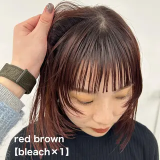 ミディアム カラー 愛結 暖色カラー🎀🩰のヘアスタイル