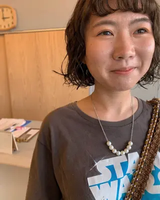 ショート カラー パーマ camillahair所属・ITO YUKIのヘアスタイル