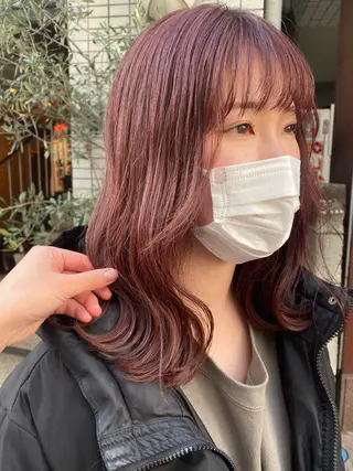 ロング 🍋暖色カラーヘアア レンジniina🍋のヘアスタイル