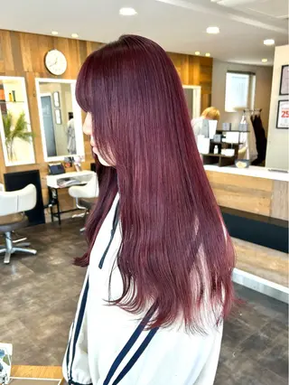 ロング カラーモデル募集中 美容室ハピスのヘアスタイル