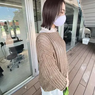 ミディアム カラー マンツーマン半個室 tamuraのヘアスタイル