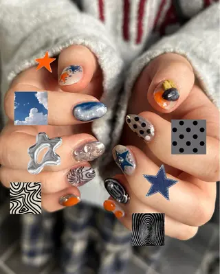 ネイル ASA nail / アート☀︎ニュアンスのネイルデザイン