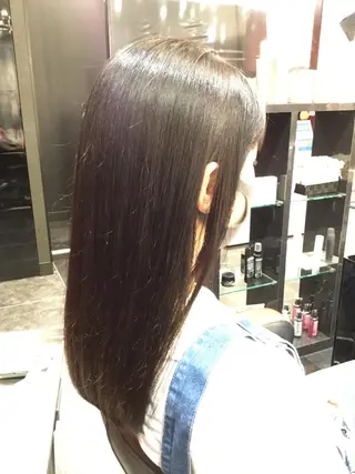 セミロング パーマ Annon プライベートサロンのヘアスタイル