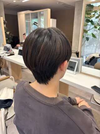 ショート メンズ レディースカラー🧡 🫧Akariのヘアスタイル
