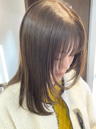 ミディアム カラー 🌼似合わせカット 🌼おぎの みき🌼のヘアスタイル