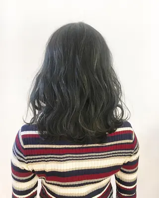 ミディアム カラー ヘアアレンジ ✨艶髪✨透明感✨ 山内大樹のヘアスタイル