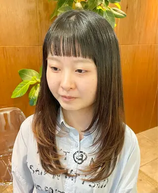 セミロング yukii しまむら のぞみのヘアスタイル
