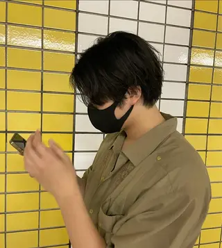 メンズ yumemiレイヤー ‎✴︎ 透明感カラーのヘアスタイル