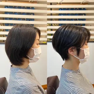 ショート カラー [店長]加地 峻のヘアスタイル