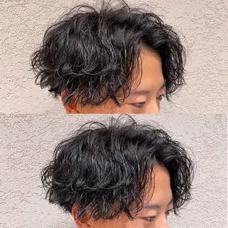 パーマ メンズ 艶髪∕髪質改善カラー 👑ＫＹＯＫＡのヘアスタイル