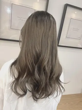 ロング カラー ブリーチなしWカラー ✨縮毛矯正✨ワタベのヘアスタイル
