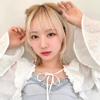 ミディアム ユズキ/銀座似合わせ カット♡透明感カラーのヘアスタイル