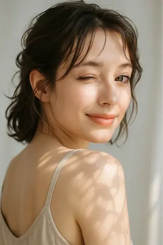 ミディアム カラー パーマ ヘアアレンジ 朝田 拓実のヘアスタイル