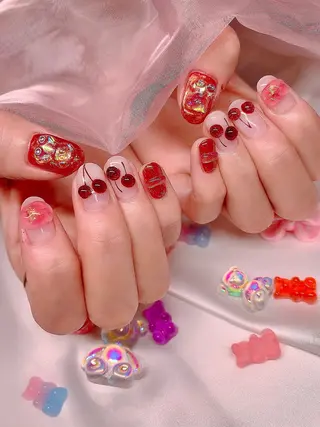 ネイル 3Dアートネイル💗 都築レナのネイルデザイン