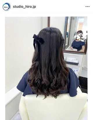ヘアアレンジ 京都.祇園セットサロン:スタジオ ヒロ【Studio hiro】所属・ヒロ(hiro) •スタジオヒロのヘアスタイル