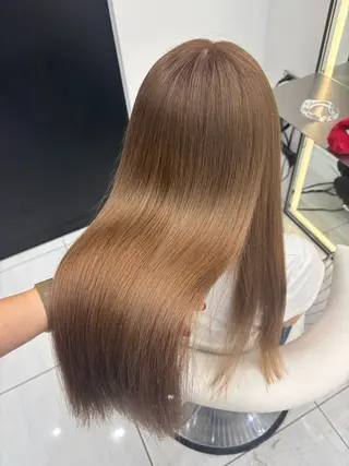 ロング カラー 新宿/韓国ヘア 中明度カラー/かやのヘアスタイル
