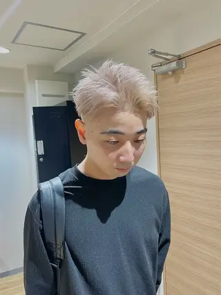 ショート カラー メンズ eir心斎橋店所属・エビスザキレン/メン ズ/心斎橋🌳のヘアスタイル