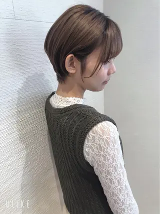 ショート カラー 三鷹で1番ショート ボブをカットする新谷のヘアスタイル