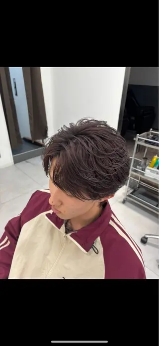 ショート ✨️メンズ特化波巻き ツイスパ✨️松本真生のヘアスタイル