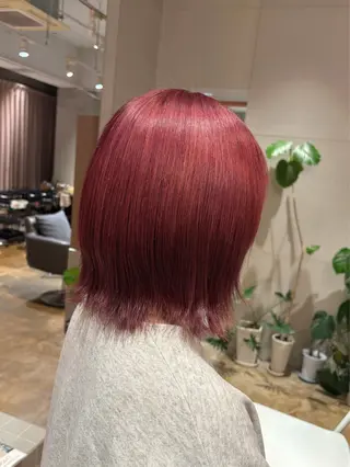 ミディアム カラー 秋吉 結愛のヘアスタイル