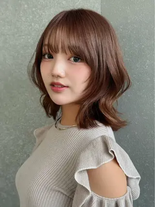 ミディアム 🫧透明感カラー/ 🍑ももか🍑のヘアスタイル