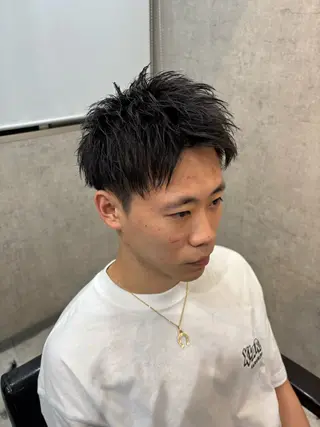 ショート メンズ 里帆 CREAMのヘアスタイル