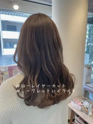 ミディアム カラー 桜木町/西山竜一 /大人可愛い×美髪のヘアスタイル