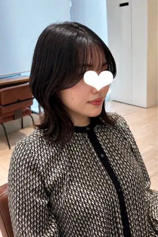 ミディアム 穂積 未優のヘアスタイル